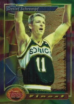 1993-94 Finest Detlef Schrempf #28 card image