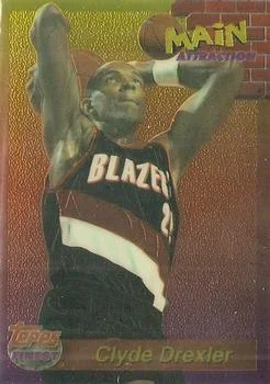 1993-94 Finest Clyde Drexler [Main Attraction] Main Attraction #22 card image