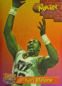 1993-94 Finest Karl Malone [Main Attraction] Main Attraction #26 card image