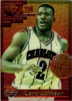 1993-94 Finest Larry Johnson [Main Attraction] Main Attraction #3 card image
