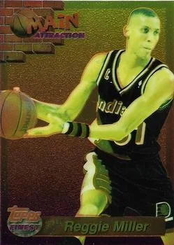 1993-94 Finest Reggie Miller [Main Attraction] Main Attraction #11 card image
