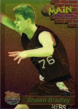 1993-94 Finest Shawn Bradley [Main Attraction] Main Attraction #20 card image