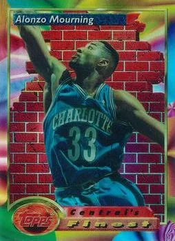 1993-94 Finest Alonzo Mourning CF [Refractors] Refractors #104 card image