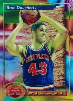 1993-94 Finest Brad Daugherty Refractor #193 card image