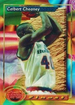 1993-94 Finest Calbert Cheaney SP [Refractors] Refractors #84 card image