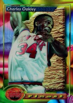 1993-94 Finest Charles Oakley Refractor #144 card image