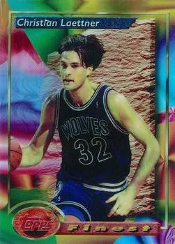1993-94 Finest Christian Laettner Refractor #130 card image