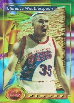 1993-94 Finest Clarence Weatherspoon [Refractors] Refractors #77 card image