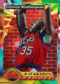 1993-94 Finest Clarence Weatherspoon AF [Refractors] Refractors #91 card image