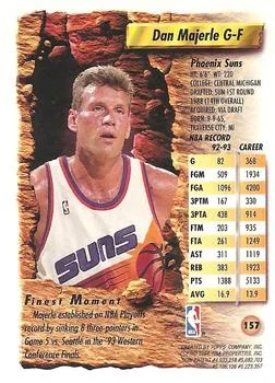 1993-94 Finest Dan Majerle Refractor #157 card back image
