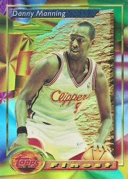 1993-94 Finest Danny Manning Refractor #148 card image