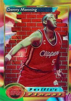 1993-94 Finest Danny Manning PF Refractor #124 card image