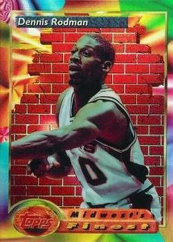 1993-94 Finest Dennis Rodman MF Refractor #113 card image