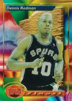 1993-94 Finest Dennis Rodman SP [Refractors] Refractors #173 card image