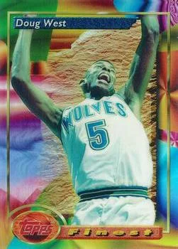 1993-94 Finest Doug West Refractor #202 card image