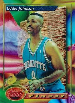 1993-94 Finest Eddie Johnson [Refractors] Refractors #27 card image