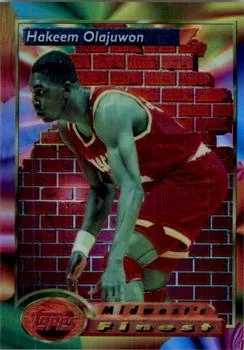 1993-94 Finest Hakeem Olajuwon MF Refractor #115 card image