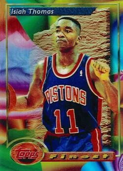 1993-94 Finest Isiah Thomas [Refractors] Refractors #87 card image