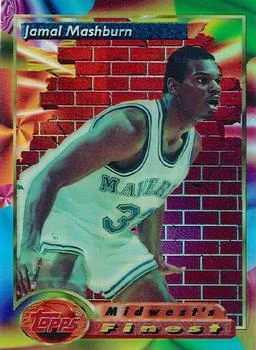 1993-94 Finest Jamal Mashburn MF Refractor #110 card image