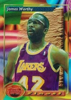 1993-94 Finest James Worthy Refractor #181 card image