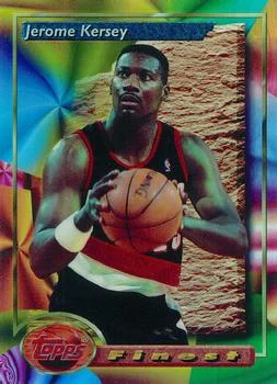 1993-94 Finest Jerome Kersey Refractor #166 card image