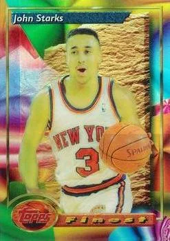 1993-94 Finest John Starks Refractor #194 card image