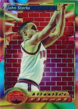 1993-94 Finest John Starks AF [Refractors] Refractors #95 card image