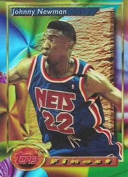 1993-94 Finest Johnny Newman [Refractors] Refractors #83 card image