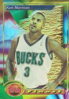1993-94 Finest Ken Norman [Refractors] Refractors #6 card image