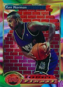 1993-94 Finest Ken Norman CF Refractor #108 card image