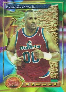 1993-94 Finest Kevin Duckworth Refractor #187 card image