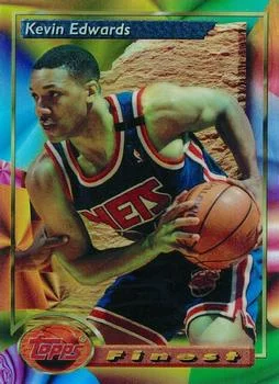 1993-94 Finest Kevin Edwards Refractor #153 card image