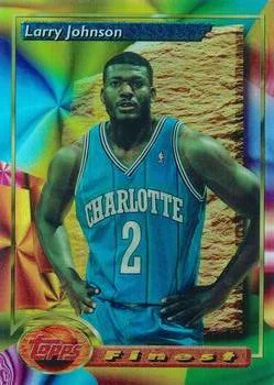 1993-94 Finest Larry Johnson Refractor #162 card image