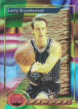 1993-94 Finest Larry Krystkowiak [Refractors] Refractors #34 card image