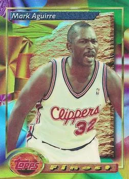 1993-94 Finest Mark Aguirre SP [Refractors] Refractors #40 card image