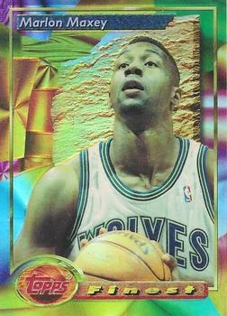 1993-94 Finest Marlon Maxey Refractor #185 card image