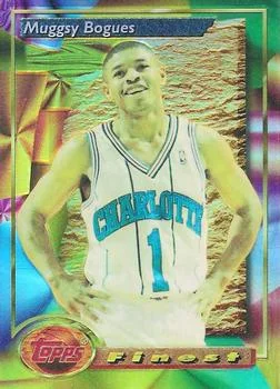 1993-94 Finest Muggsy Bogues SP [Refractors] Refractors #53 card image