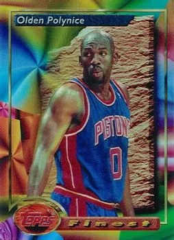 1993-94 Finest Olden Polynice Refractor #152 card image
