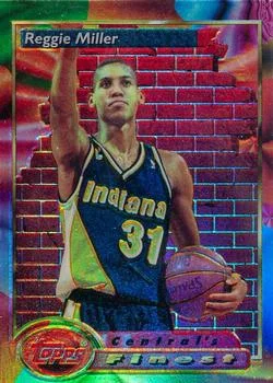 1993-94 Finest Reggie Miller CF [Refractors] Refractors #106 card image