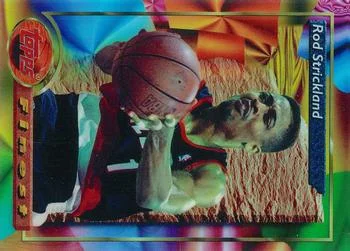 1993-94 Finest Rod Strickland Refractor #195 card image
