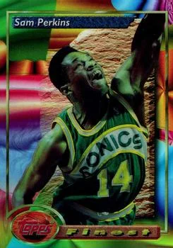 1993-94 Finest Sam Perkins Refractor #186 card image