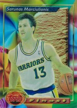 1993-94 Finest Sarunas Marciulionis SP [Refractors] Refractors #12 card image