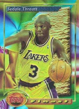 1993-94 Finest Sedale Threatt Refractor #141 card image