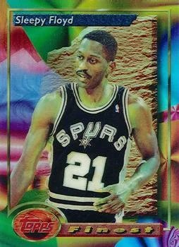 1993-94 Finest Sleepy Floyd [Refractors] Refractors #72 card image