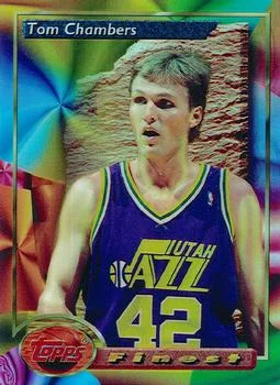 1993-94 Finest Tom Chambers [Refractors] Refractors #20 card image
