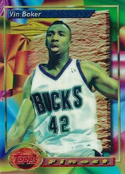1993-94 Finest Vin Baker SP Refractor #139 card image