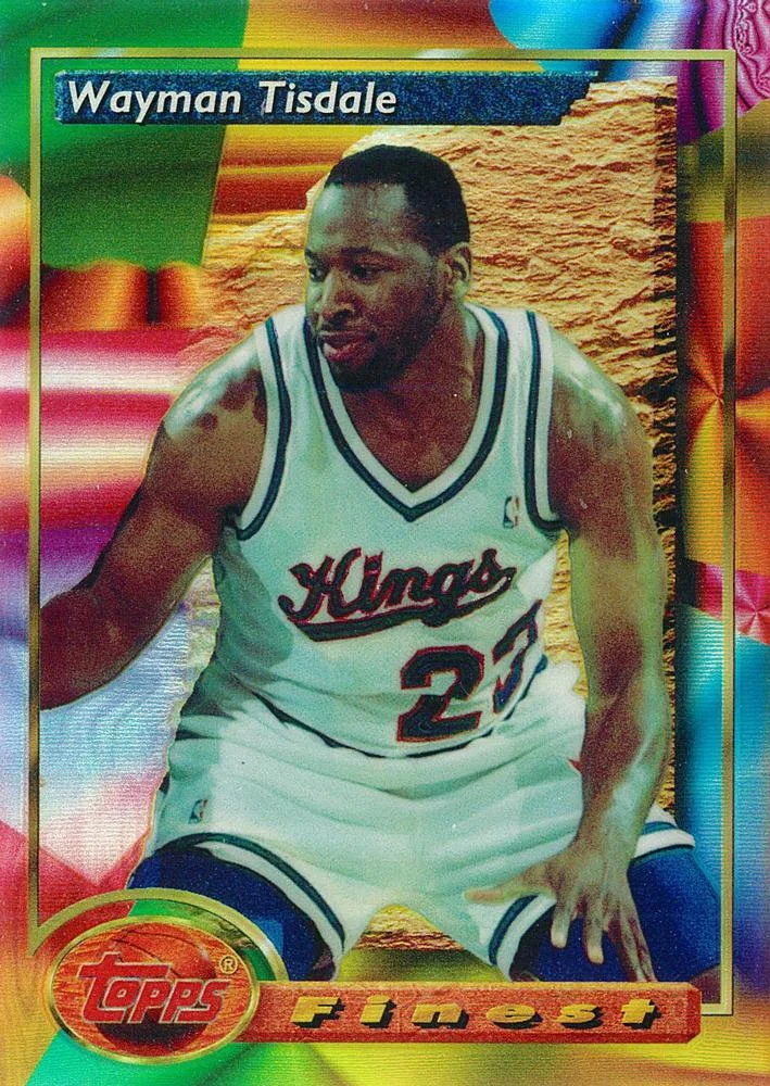 1993-94 Finest Wayman Tisdale SP Refractor #155 card image