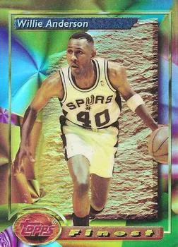 1993-94 Finest Willie Anderson Refractor #154 card image