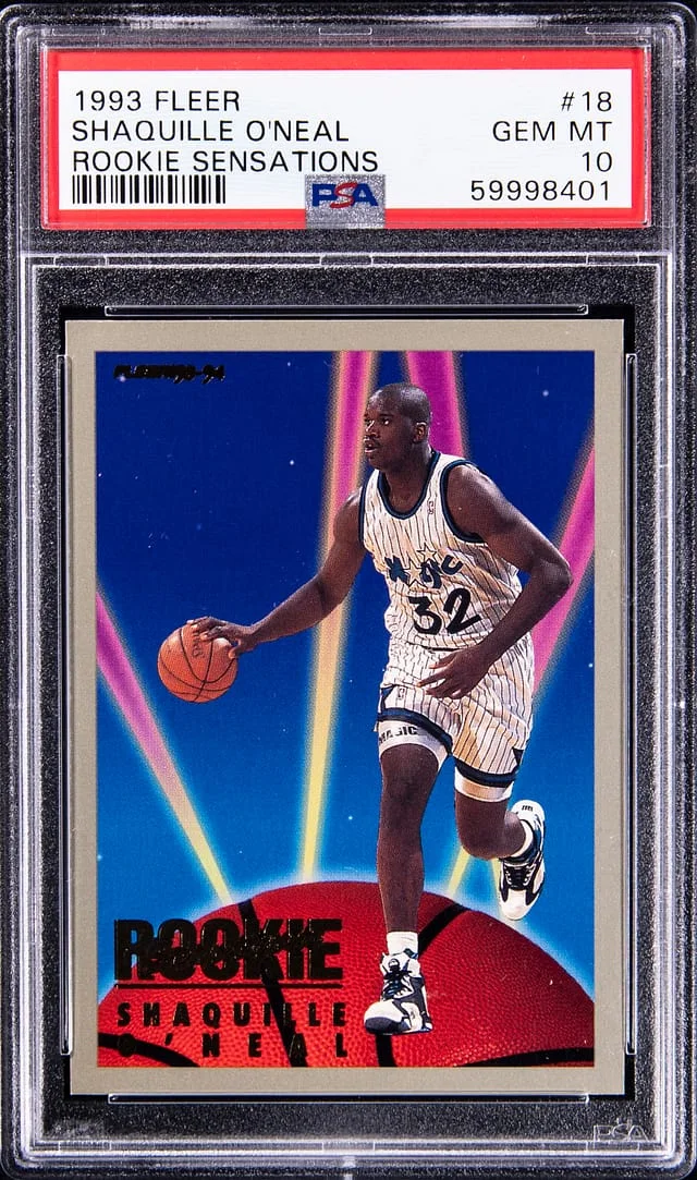 1993-94 Fleer Shaquille O'Neal Sensations #18 card image