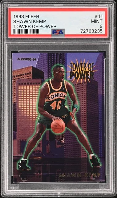 1993-94 Fleer Shawn Kemp Tower Of Power #11 card image